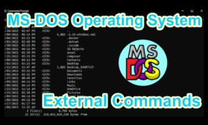 MS-DOS Operating System | External Commands
