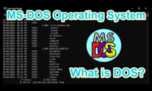 MS-DOS Operating System | What is DOS?