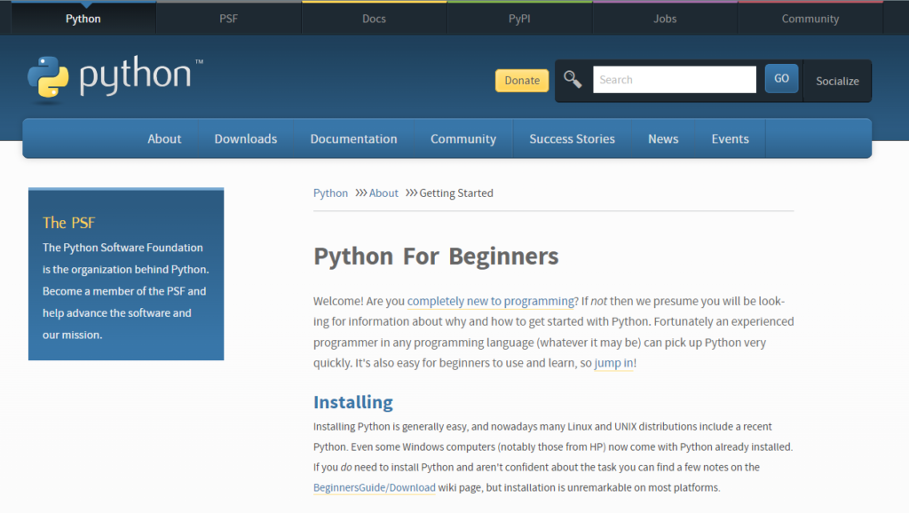 python