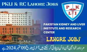 Pakistan Kidney and Liver Institute and Research Center, Lahore Jobs,